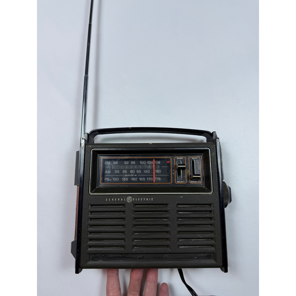 Vintage GE P4910A AM/FM Weather Radio Parts Repair Intermittent Works